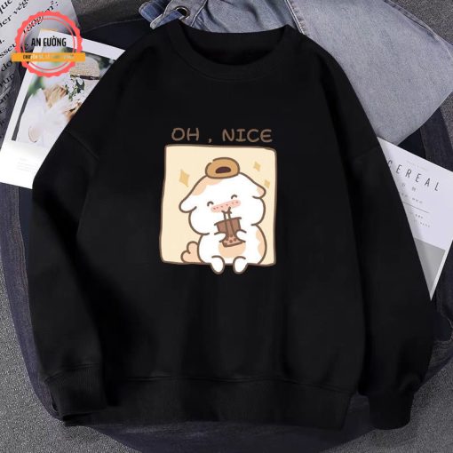 Áo sweater áo thu đông dài tay nữ chất cotton cổ tròn SWEATER09 - Xưởng may An Cường - Ảnh 3