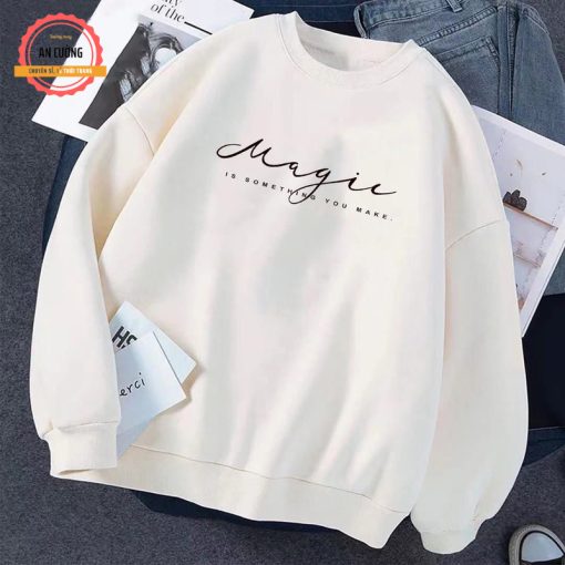 Áo sweater áo thu đông dài tay nữ chất cotton cổ tròn SWEATER09 - Xưởng may An Cường - Ảnh 4