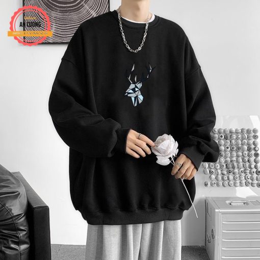 Áo sweater, áo thu đông dài tay, áo thun dài tay nam nữ chất nỉ cào bông cổ tròn SWEATER09 - An Cường Fashion - Ảnh 4