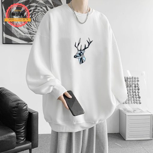 Áo sweater, áo thu đông dài tay, áo thun dài tay nam nữ chất nỉ cào bông cổ tròn SWEATER09 - An Cường Fashion - Ảnh 5