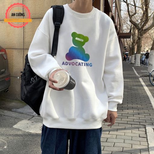 Áo sweater thu đông dài tay nam nữ chất nỉ cào bông cổ tròn - An Cường Fashion - Ảnh 4