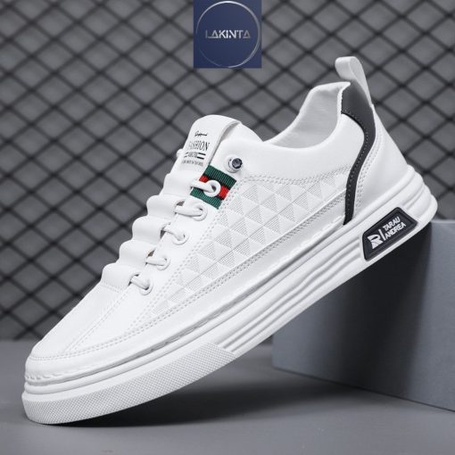 Giày sneaker thể thao nam Lakinta đế bằng phối màu phong cách Hàn Quốc GR01 - Ảnh 2