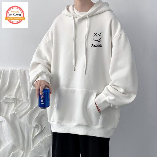 Áo khoác hoodie, áo hoodie nam nữ chất nỉ dày form rộng có mũ giá rẻ HOODIE40 - Thời trang An Cường - Ảnh 3