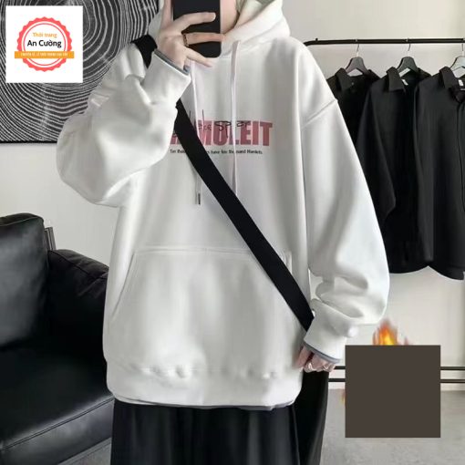 Áo khoác hoodie, áo hoodie nam nữ chất nỉ dày form rộng có mũ giá rẻ HOODIE40 - Thời trang An Cường - Ảnh 5