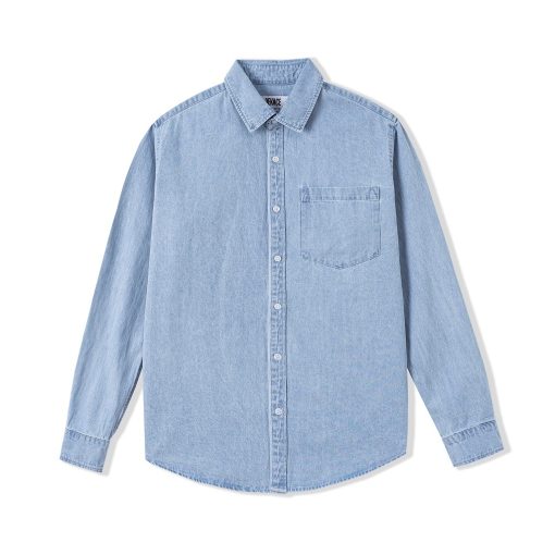 Áo Sơ Mi Denim Nam Dekace Cao Cấp Vải Dày Co Giãn SMDE - Ảnh 6