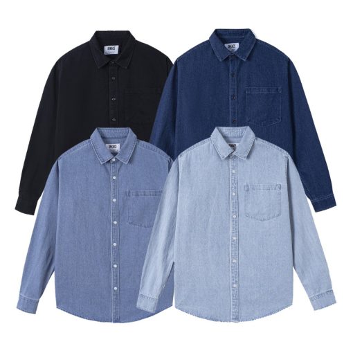 Áo Sơ Mi Denim Nam Dekace Cao Cấp Vải Dày Co Giãn SMDE - Ảnh 2