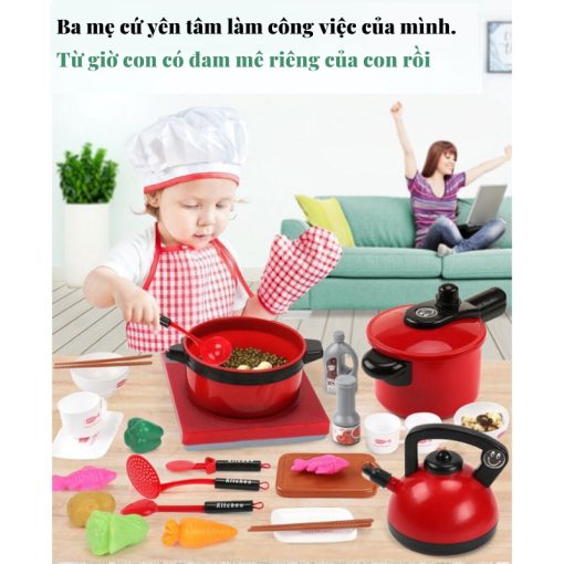 80 Bộ Đồ Chơi Nhà Bếp Đồ Chơi Trẻ Em Nhà Bếp Thiết Bị Nhà Bếp Đồ Chơi Trẻ Em Mẹo Nấu Ăn Và Kỹ Năng Sống Cơ Bản - Ảnh 3