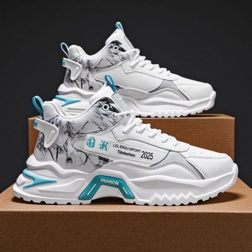 Giày Sneaker Thể Thao Nam Cổ  Cao Đế Cao 5cm Đẹp Thời Trang Phong Cách Cool Ngầu Hàn Quốc  A760 - Ảnh 2