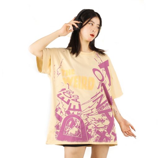 LOCAL BRAND Áo thun The Weird Phong Cách Unisex Form Rộng ATK823 - Ảnh 4