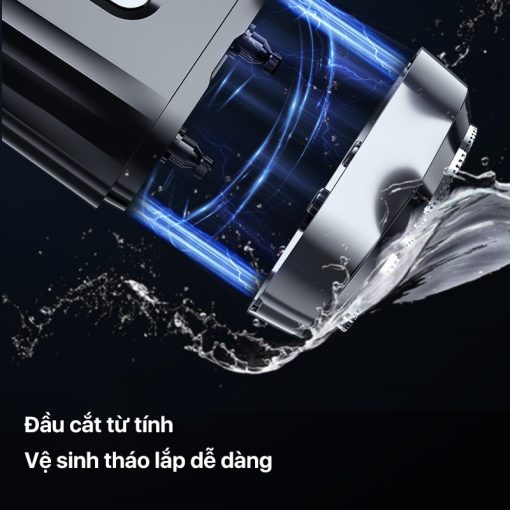 Máy cạo râu Enchen Mini 6 lưỡi dao kép mỏng, chống nước IPX7, pin sử dụng đến 2 tháng - BH 6 tháng - Ảnh 3