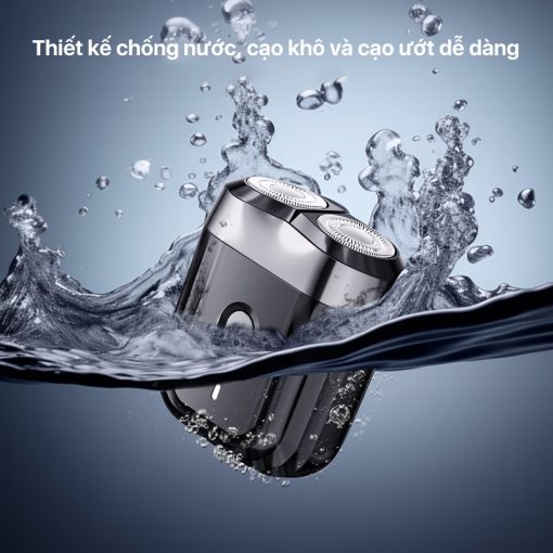 Máy cạo râu Enchen Mini 6 lưỡi dao kép mỏng, chống nước IPX7, pin sử dụng đến 2 tháng - BH 6 tháng - Ảnh 4