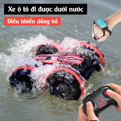 Oto  Điều Khiển Từ Xa pin sạc  ô tô Đồ Chơi Lội Nước & Chạy Trên Cạn Cực Ngầu Cho Bé ( Tặng kèm pin ) - Ảnh 2
