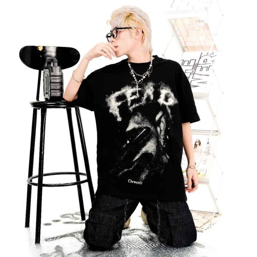 LOCAL BRAND Áo thun The Weird Phong Cách Unisex Form Rộng ATK893 - Ảnh 3