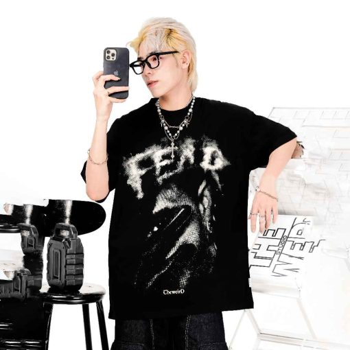 LOCAL BRAND Áo thun The Weird Phong Cách Unisex Form Rộng ATK893 - Ảnh 5