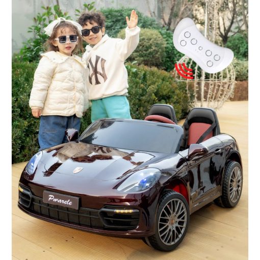 Xe ô tô điện AT1719 trẻ em Porsche Panamera - 4 động cơ khủng, ghế da bánh cao su AT 1719 - Ảnh 4