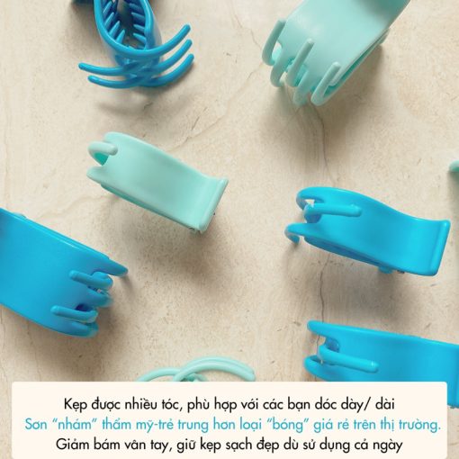 Set 24 Cái Kẹp tóc càng cua NHÀ CÚ - cặp búi tóc nhám hàn quốc dễ thương 5 răng phong cách phụ kiện tóc hottrend - Ảnh 5