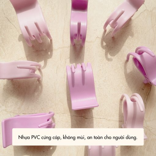 Set 24 Cái Kẹp tóc càng cua NHÀ CÚ - cặp búi tóc nhám hàn quốc dễ thương 5 răng phong cách phụ kiện tóc hottrend - Ảnh 4