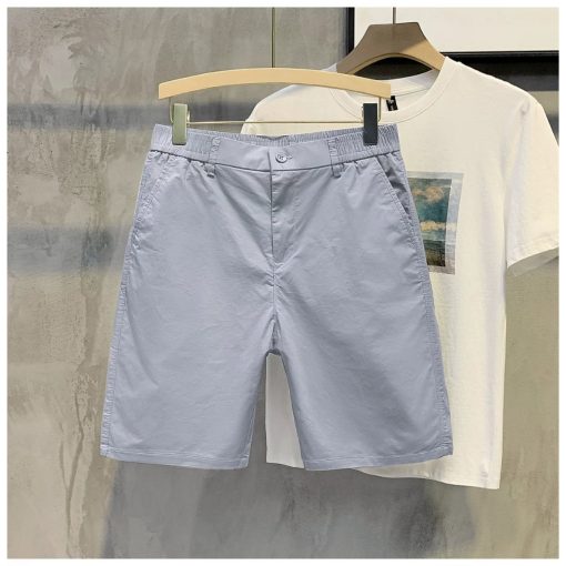 Quần short nam KAKI GIÓ cạp chun pha cúc trẻ trung - Ảnh 4