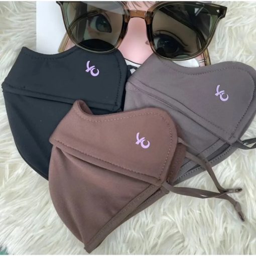 Khẩu Trang 5D Vải Kháng Khuẩn Đẹp Dày 3 Lớp Chống Nắng Chống Tia UV Giữ Ấm Điều Chỉnh Đước Dây Đeo - Ảnh 3