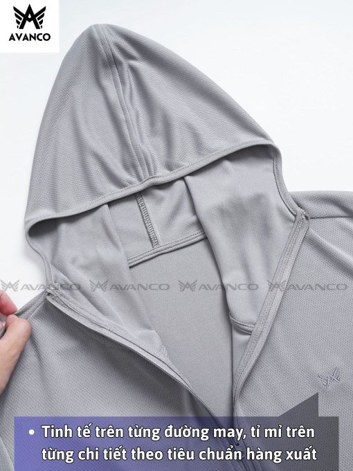 Áo khoác chống nắng nam cao cấp AVANCOMAN chống tia UV vải coolmax thông hơi thoáng khí mẫu mới 2025 - Ảnh 4