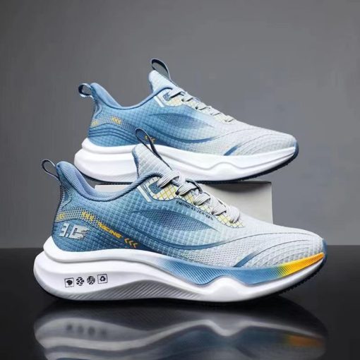 Giày thể thao nam LAKINTA giày nam chất liệu vải thoáng khí đế cao su GF69 - Ảnh 3