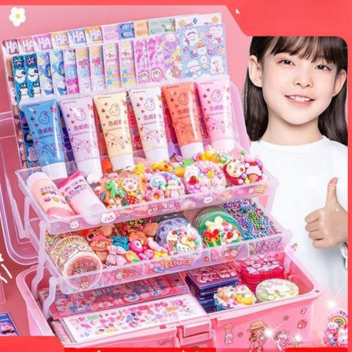 Đồ Chơi Dụng Cụ Trang Trí Kem Keo Làm Móc Chìa Khóa, Thẻ GuKa Charm Hạt 3D Sticker Đồ Chơi Tự Làm Quà Tặng DIY - Ảnh 2