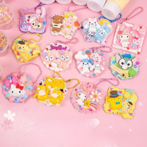 Đồ Chơi Dụng Cụ Trang Trí Kem Keo Làm Móc Chìa Khóa, Thẻ GuKa Charm Hạt 3D Sticker Đồ Chơi Tự Làm Quà Tặng DIY - Ảnh 4