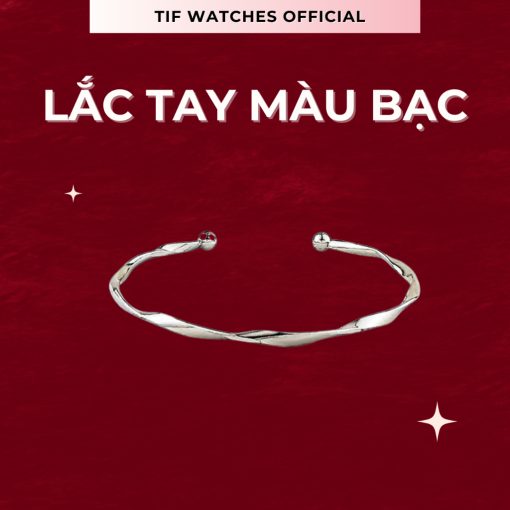Vòng Đeo Tay Nữ AMELIE Tif Watches Lắc Tay Nữ Hợp Kim Thép Mạ Bạc - Ảnh 2