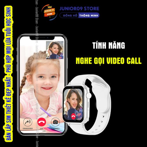 [ ĐỊNH VỊ GPS ] Đồng hồ thông minh Trẻ em JUNIOR09 WATCH KID LUXURY | Lắp sim Nghe gọi độc lập | Video Call | SOS - Ảnh 5