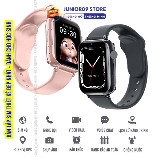 [ ĐỊNH VỊ GPS ] Đồng hồ thông minh Trẻ em JUNIOR09 WATCH KID LUXURY | Lắp sim Nghe gọi độc lập | Video Call | SOS - Ảnh 3