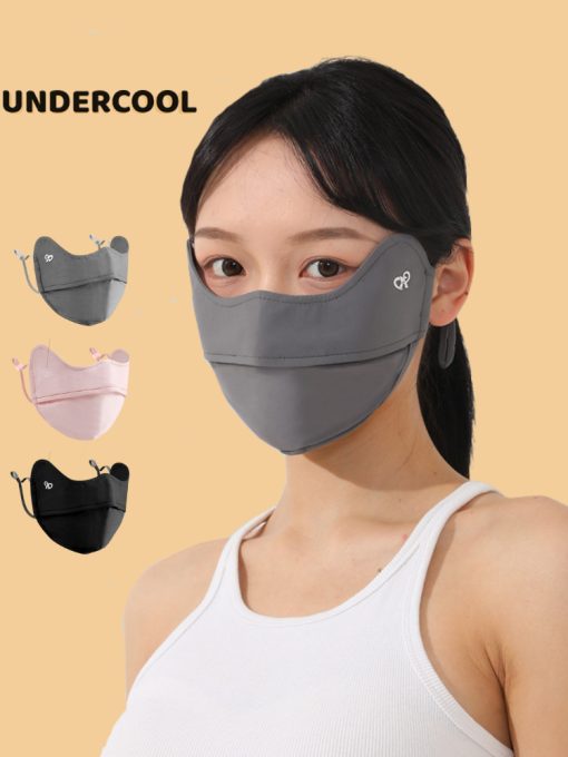 Khẩu Trang Chống Nắng UNDERCOOL Nửa Mặt Logo Đổi Màu Phát Hiện Tia UV UPF50+ 5 Màu KT01 - Ảnh 2