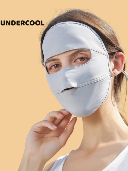 Khẩu Trang Vải Chống Nắng Toàn Mặt UNDERCOOL Thoáng Khí Ngăn Tia UV full face KT02 - Ảnh 4