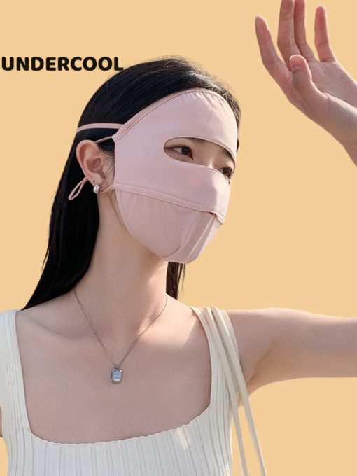 Khẩu Trang Vải Chống Nắng Toàn Mặt UNDERCOOL Thoáng Khí Ngăn Tia UV full face KT02 - Ảnh 6