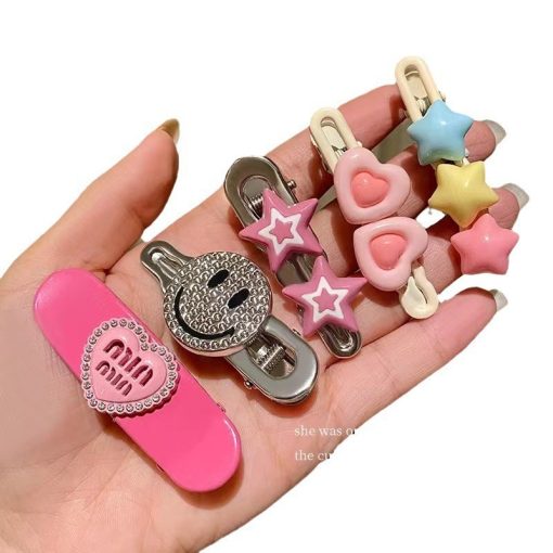Set 7 kẹp sao vỉ hồng siêu dễ thương>FREESHIP< dành cho các bé gái  cực dễ thương - Ảnh 6
