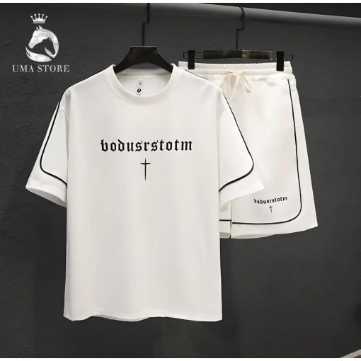 Bộ Quần Áo Nam UMA LIMITED Thêu Chữ Thập, Chất Thun Co Giãn Bốn Chiều Set Đồ Unisex Trẻ Trung ULB07 - Ảnh 4