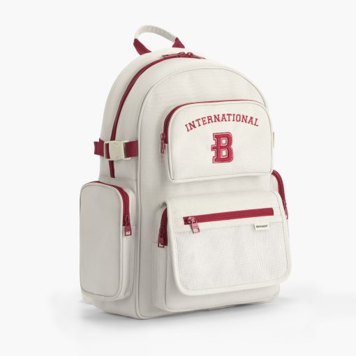 Balo nam nữ đi học đi làm BAMA Border Backpack chống nước nhiều ngăn đựng laptop 15 6 inch - Ảnh 3