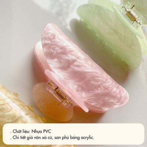 Kẹp Tóc Càng Cua Xà Cừ NHÀ CÚ Custom Tên Chất Liệu Acrylic Thời Trang Cho Nữ Hot Trend 5795