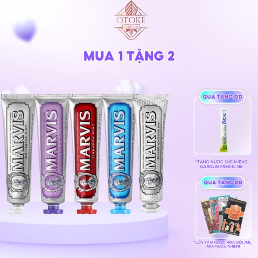 [Chính hãng - Có tem phụ] Kem Đánh Răng Marvis cao cấp giúp làm trắng răng đủ các mùi hương 85ml