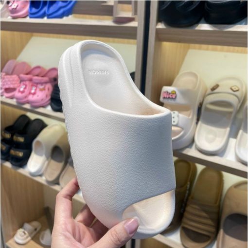 Dép bánh mì vân nhám nam nữ, dép nữ đi trong nhà trơn đế răng cưa cao 4cm [Lù store] - BM02 - Ảnh 3