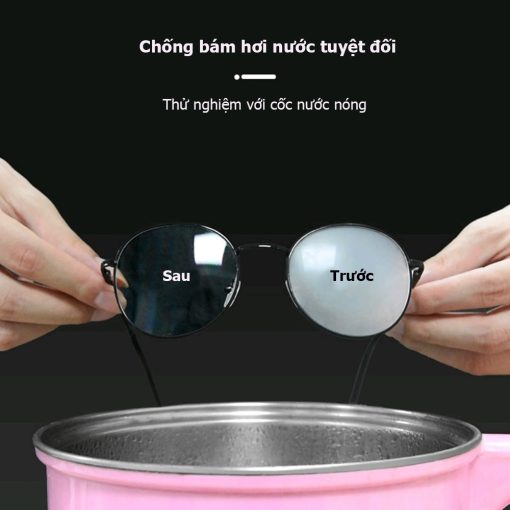Khăn lau kính Nano hộp 100 miếng khăn giấy chống bám hơi nước, giấy lau kính chống mờ sương, mồ hôi, chống nhờn 88500 - Ảnh 4