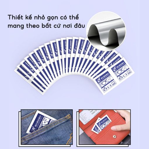 Hộp 100 Khăn lau kính nano JYoohome chống bám hơi nước, Giấy lau kính mắt chống sương mù mồ hôi - Ảnh 5