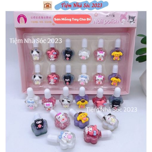 Sét 12-24 lọ sơn móng tay lột được sơn móng tay tự bong tiện dụng cho bé gái Tiệm Nhà Sóc - Ảnh 2
