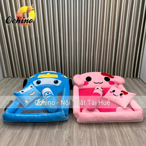 Giường nệm thú bông Dáng Nôi Hàng handmade Size 1m1 x 1m6 (Ảnh Thật Và Video) - Ảnh 3