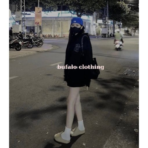 Áo Hoodie Mờ Lờ Bê NY, Áo Khoác Hoodie Nỉ Cao Cấp Dày Dặn Nam Nữ Form Rộng Basic Trẻ Trung Năng Động- BFL - Ảnh 5