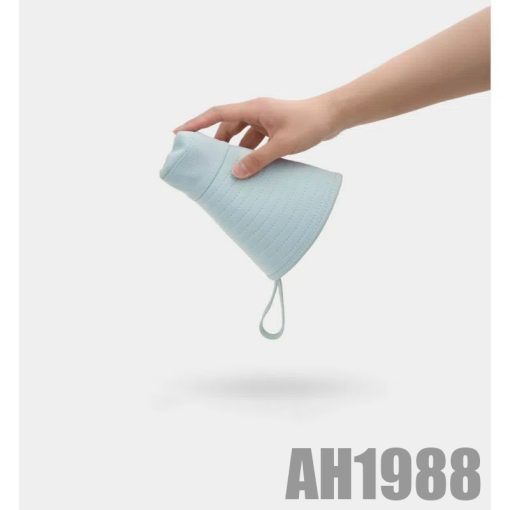 Mũ chống nắng nam nữ vành rộng che gáy có dây rút chất vải cotton mát thời trang AH1988 - Ảnh 5