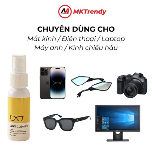 Phụ kiện mắt kính MKTRENDY nước lau kính dạng xịt đa năng làm sạch mắt kính màn hình điện thoại - Ảnh 5