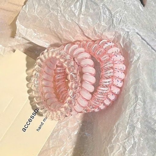 combo 4 dây buộc tóc lò xo màu sắc thanh lịch dbt15 - Ảnh 2
