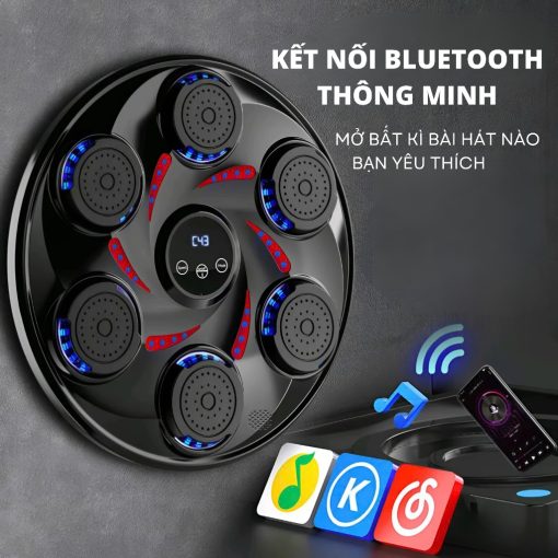 Máy đấm bốc phát nhạc chính hãng SMOOKY WS-05 cảm biến âm nhạc - Kết nối bluetooth điện thoại - Ảnh 4