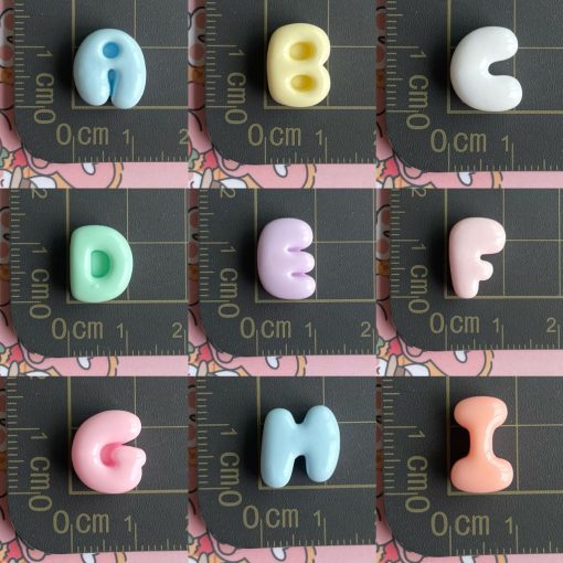 [ Bán Lẻ Chữ ] Charm Chữ Tách lẻ chữ, siêu xinh trang trí tên lên điện thoại, gương, lược - Ảnh 4