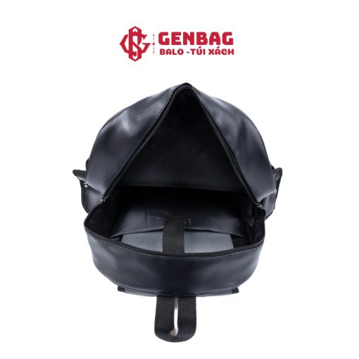 Balo da pu cao cấp balo đi học đi chơi nắp gập nhỏ gọn đeo vai đựng laptop 15 inch BL12 - Ảnh 5